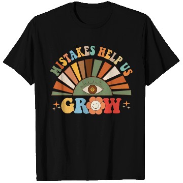 Discover Mistakes Help Us Grow Groovy Growth Mind Mindset T Shirts