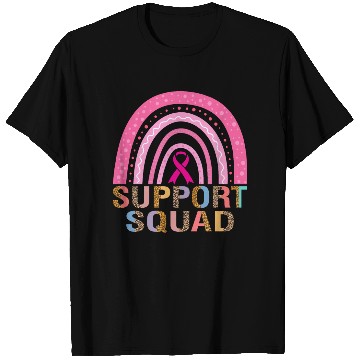 Discover Support Squad Leopard Pink Warrior Breast Cancer T Shirts