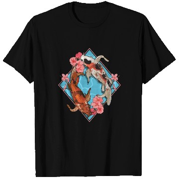 Discover Cherry Blossom Nishikigoi Japanese Fish Koi Carp T Shirts