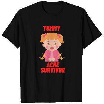 Discover Tummy Ache Survivor Funny Back To School T Shirts