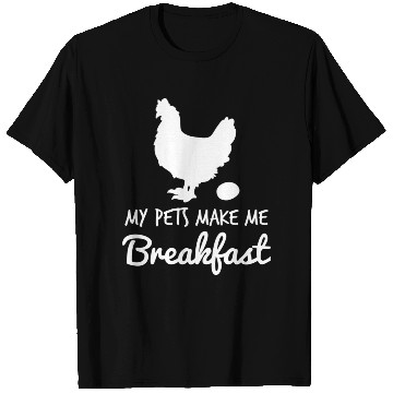 Discover Breakfast Chicken Farmer Farming Birthday Gift T Shirts