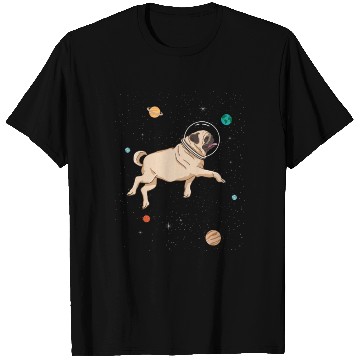 Discover Pug Astronaut For Pug Lover T Shirts