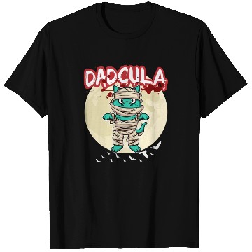 Discover Dadcula Dracula Vampire Dad Funny Halloween Party T Shirts
