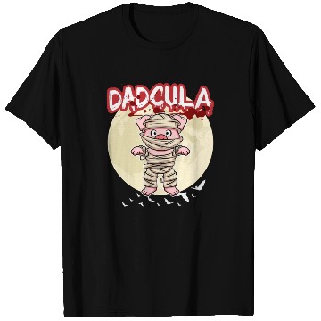 Discover Dadcula Dracula Vampire Dad Funny Halloween Party T Shirts