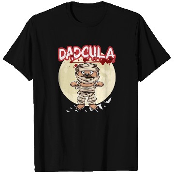 Discover Dadcula Dracula Vampire Dad Funny Halloween Party T Shirts