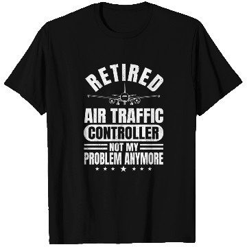 Discover Funny Happier Retired Air Traffic Controller Men T Shirts