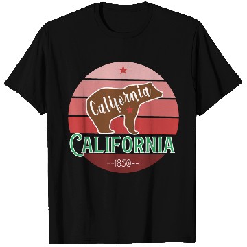 Discover California Bear Flag T Shirts