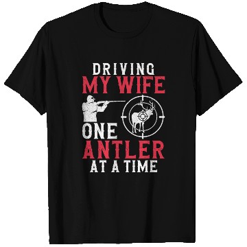 Discover Buck Deer Hunting Hunter Wife T Shirts