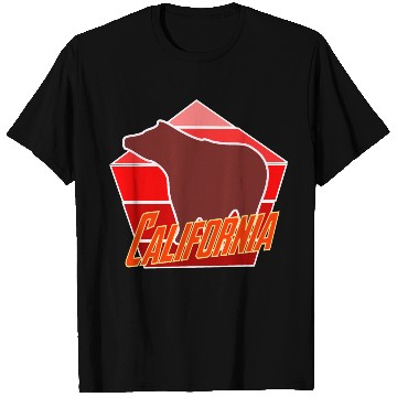 Discover California Bear Flag T Shirts
