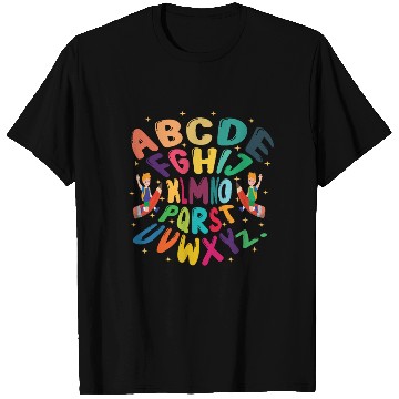 Discover funny kindergarten hi alphabet back to school T Shirts