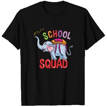 Discover Back To School Elephant School Squad T Shirts
