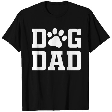 Discover Dog Dad (white text) T Shirts