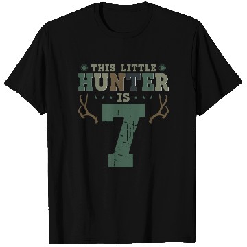 Discover Buck Deer Hunting Hunter Kid 7th T Shirts