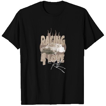 Discover NASCAR Burning Heart R4L Brown T Shirts