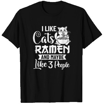 Discover Ramen Cat Bowl Chicken Noodle Soup Japanese T Shirts