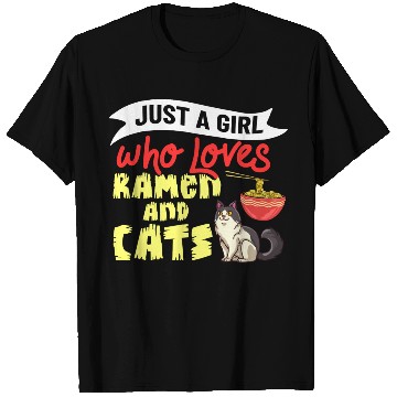 Discover Ramen Cat Bowl Chicken Noodle Soup Japanese T Shirts