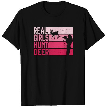 Discover Buck Deer Hunting Hunter Girl T Shirts