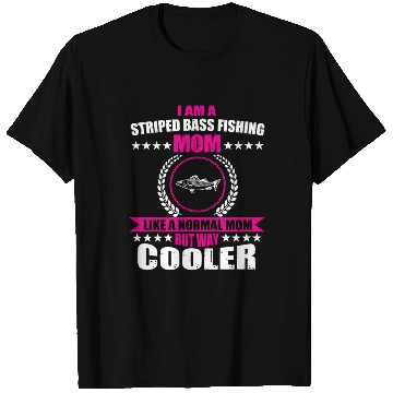 Discover Striped Bass Fishing Mom T Shirts