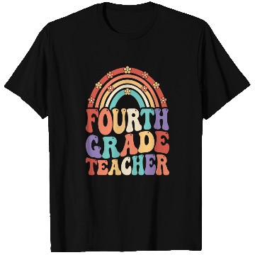 Discover 4th Grade Teacher Rainbow First Day Of School T Shirts