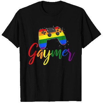 Discover Funny Gaymer Controller Gay Gamer Rainbow LGBT T Shirts