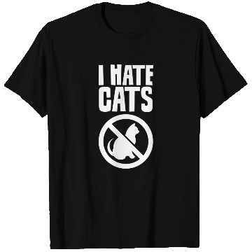 Discover I Hate Cats Puppy Lover Dog Animal Sayings T Shirts