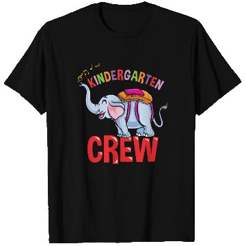 Discover Back To School Elephant Kindergarten Crew T Shirts