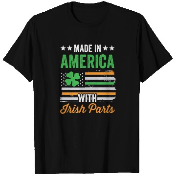 Discover Made In America With Irish Parts Ireland Gaelic T Shirts