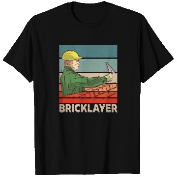 Discover Bricklayer Bricklaying Mason Brick T Shirts