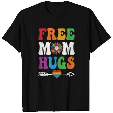 Discover Free Mom Hugs T Shirts Sunflower Rainbow Heart LGBT
