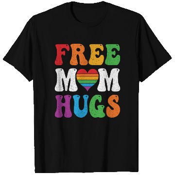 Discover Free Mom Hugs Pride T Shirts Rainbow Heart LGBT Pride