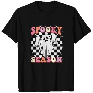 Discover Spooky Season Halloween Vintage Text Design T Shirts