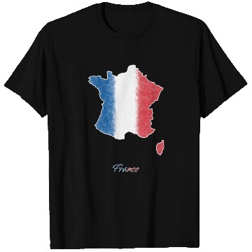 Discover Stylized France Map T Shirts