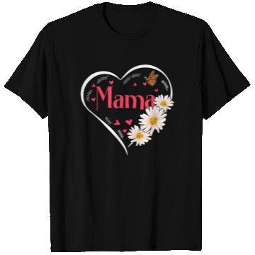 Discover Mama Daisy Flower Heart Women T Shirts