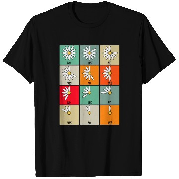 Discover Wish Game Daisy Yes No Cute Flowers T Shirts
