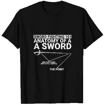 Discover Sword Fighting 101 Anatomy Of A Sword 2 T Shirts