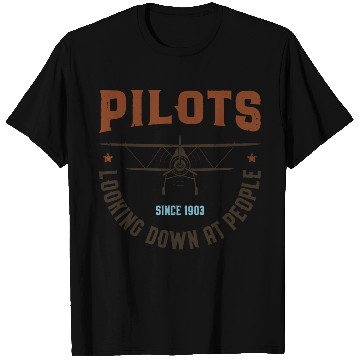 Discover Pilots Looking Down at People T Shirts