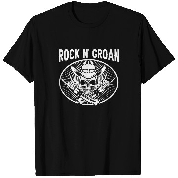 Discover Halloween Cowboy Skeleton Rocker Hand Rock T Shirts