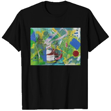 Discover DSCN2939 abstract art, green, red, blue art T Shirts