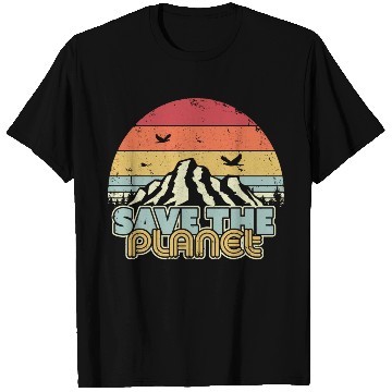 Discover Save The Planet Retro Climate Change T Shirts