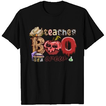 Discover Funny Teacher Boo Crew Ghost Teacher Halloween T Shirts