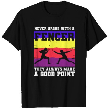 Discover Fencing Sport Sword Fencer Foil T Shirts