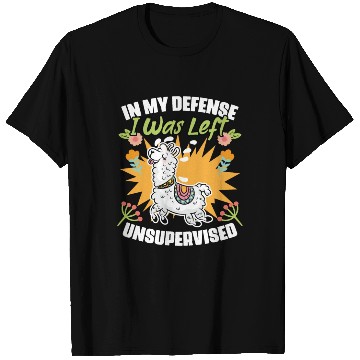 Discover In My Defense I Was Left Unsupervised Funny Floral T Shirts