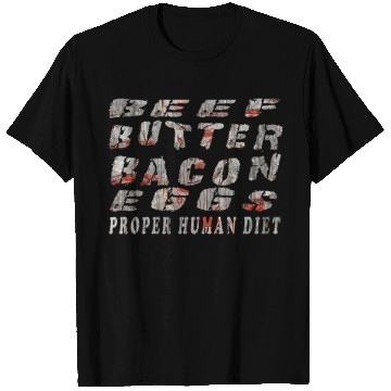 Discover Beef Butter Bacon Eggs Reclaim Barn Wood Carnivore T Shirts