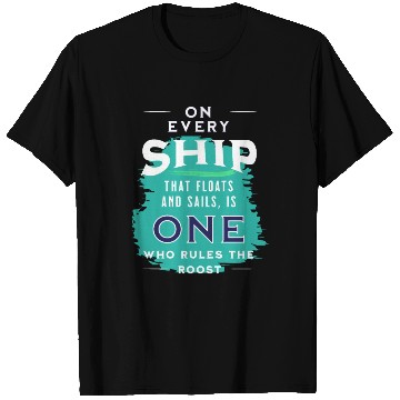 Discover sail boat sailor skipper command captain gift T Shirts