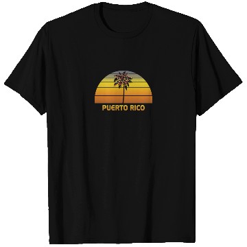 Discover Puerto Rico Palm Tree Christmas Lights Family T Shirts