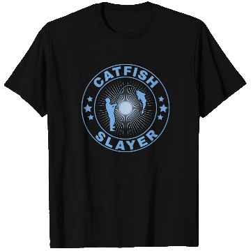 Discover Catfish Slayer - Wels Catfish Hunter T Shirts