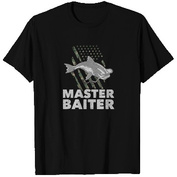 Discover Master Baiter - Wels Catfish Hunter T Shirts