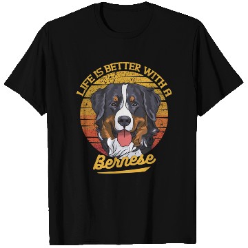Discover Bernese Mountain Dog Lover Cartoon T Shirts