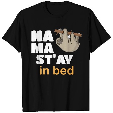 Discover Namaste Sloth Sleep Lovers Napping Gift Namastay I T Shirts
