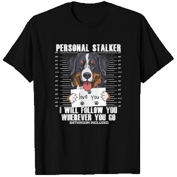 Discover Bernese Mountain Dog Stalker Cartoon T Shirts